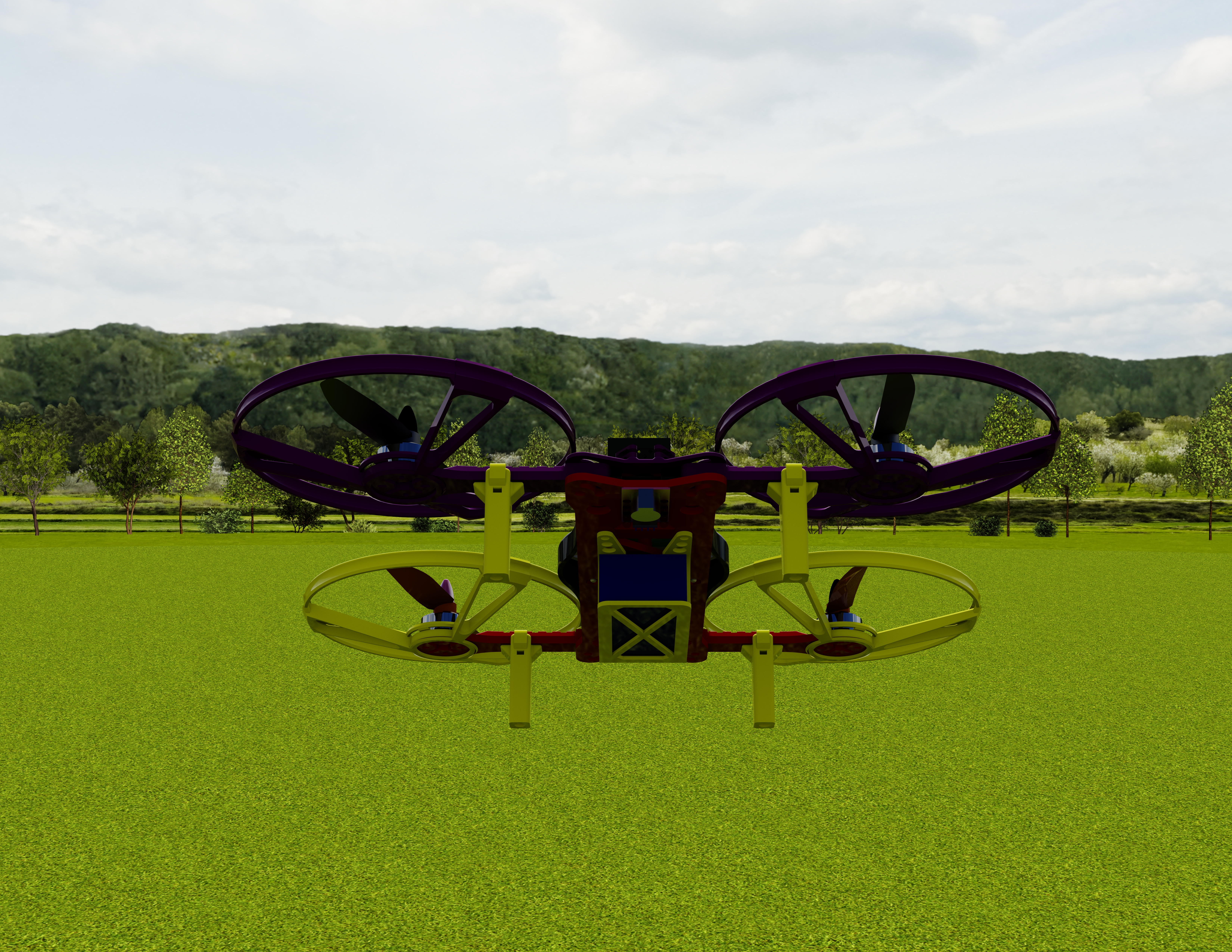 四直升机v3(3D可打印折叠微型FPV H四直升机)