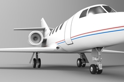 Jet plane rendering