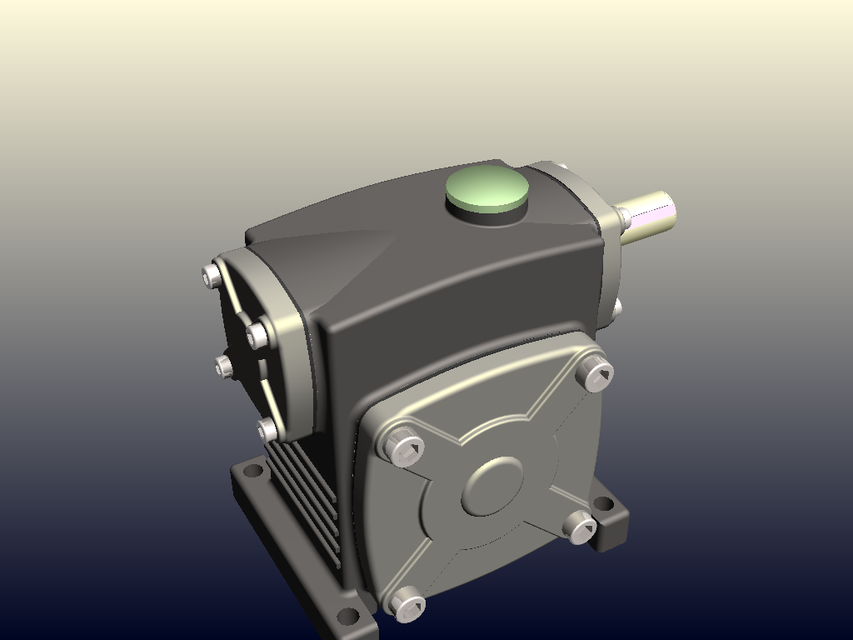 worm reducer | 3D CAD Model Library | GrabCAD