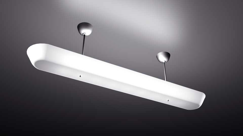 Retro style fluorescent light