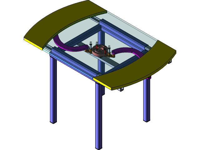 Folding wooden table