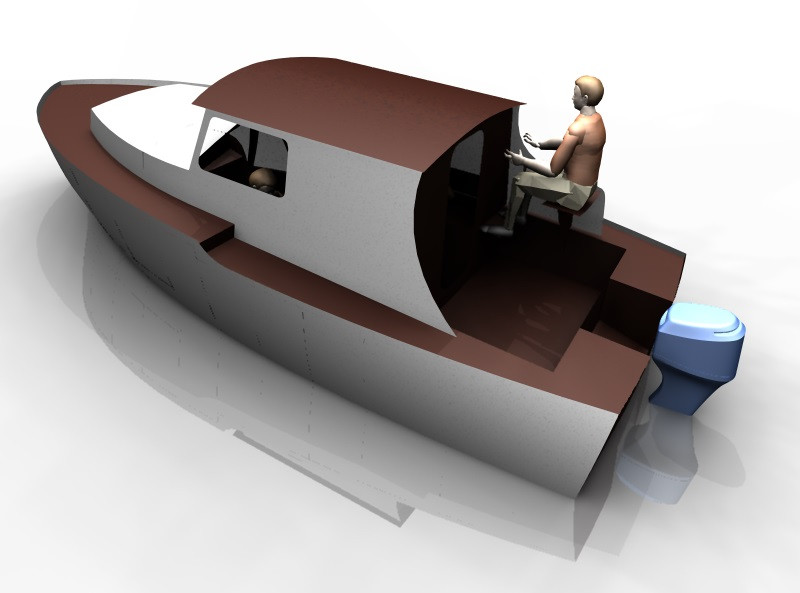 house boat | 3D CAD Model Library | GrabCAD