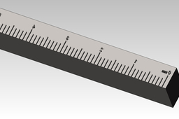 metric negative punch / stamp ruller 