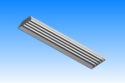 light fixture, 4ft x 4 bulb