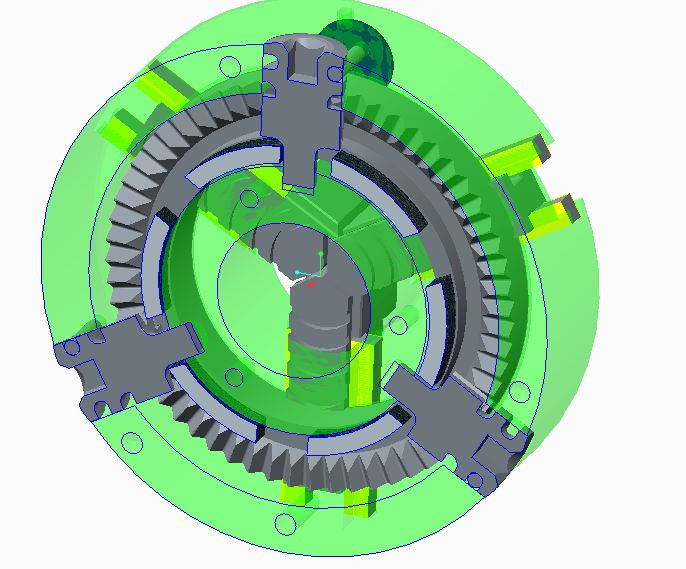 Lathe chuck 3D CAD Model Library GrabCAD
