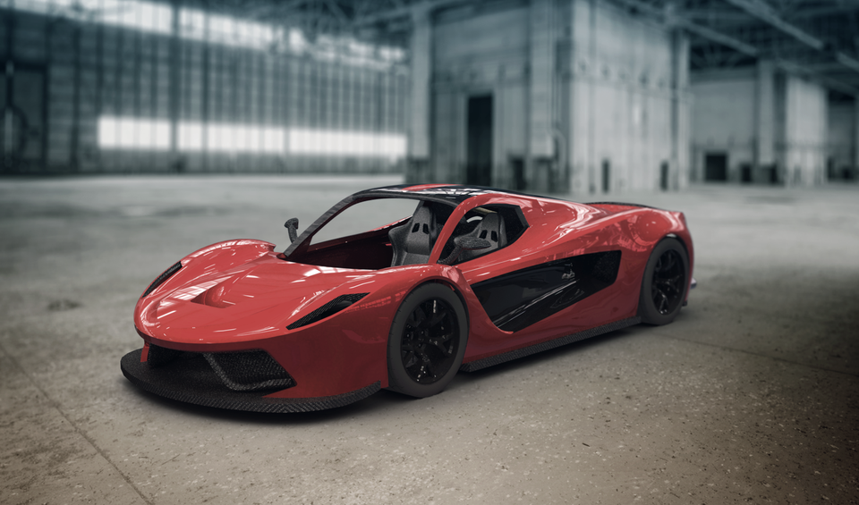 3d Printable V8 Supercar Inspired By Ferrari And Mclaren 3d Cad