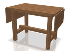 Side Flap Folding Kitchen Cutting Table