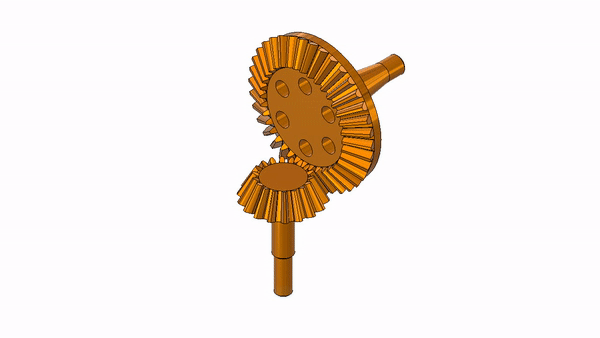 Animation. Bevel Gears