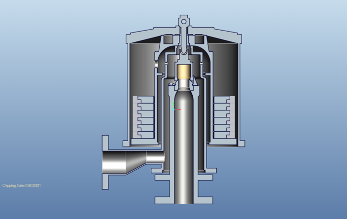 Dead weight safety valve