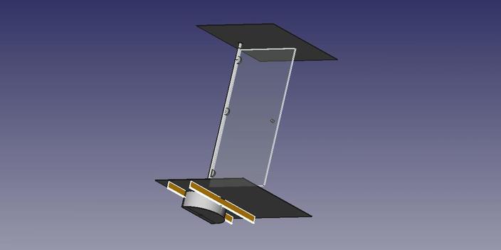 Lurssen combined windbreaker door-hinge system
