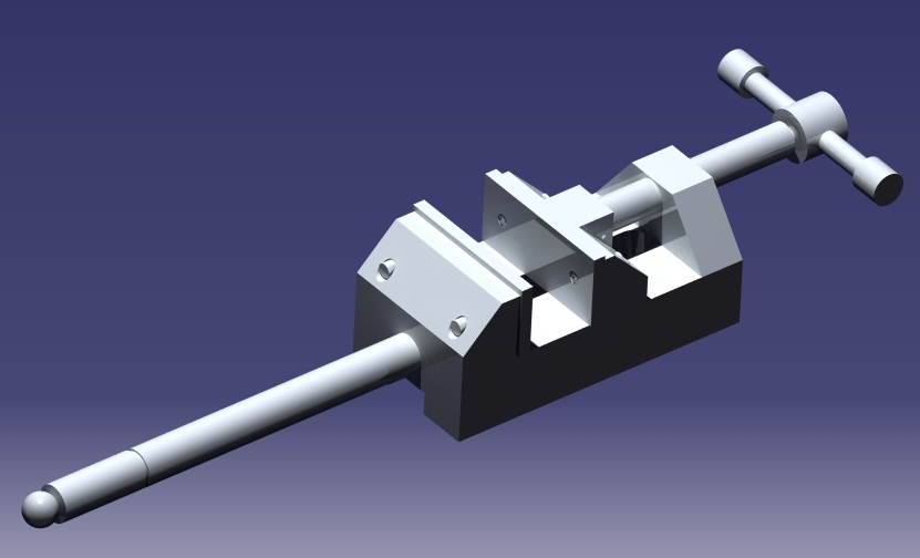 Mechanical Vice 3D CAD Model Library GrabCAD