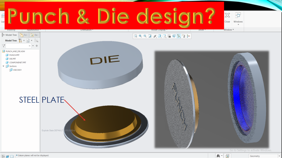 PUNCH & DIE DESIGN (PRESS TOOL) 3D CAD Model Library GrabCAD