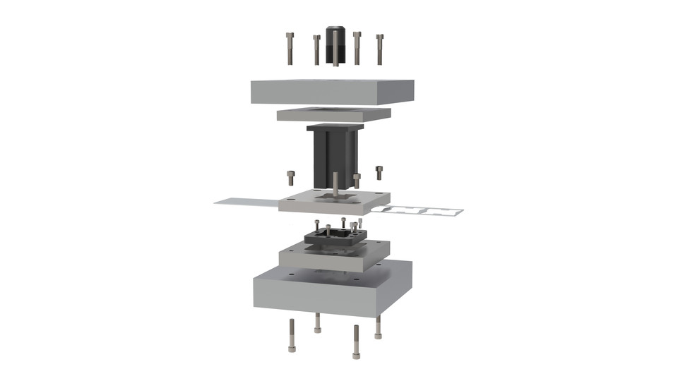 Single Punch Stamping Die 3D CAD Model Library GrabCAD