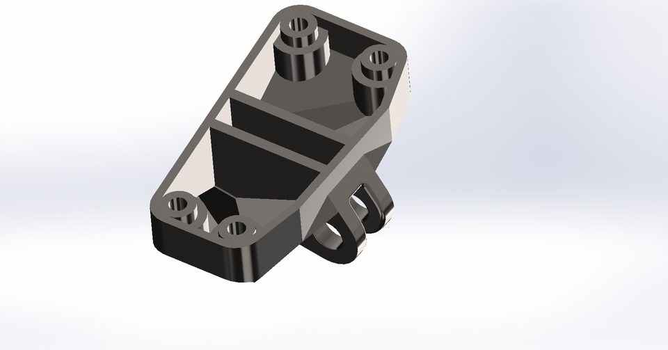 GE Engine Mounting Bracket 3D CAD Model Library GrabCAD
