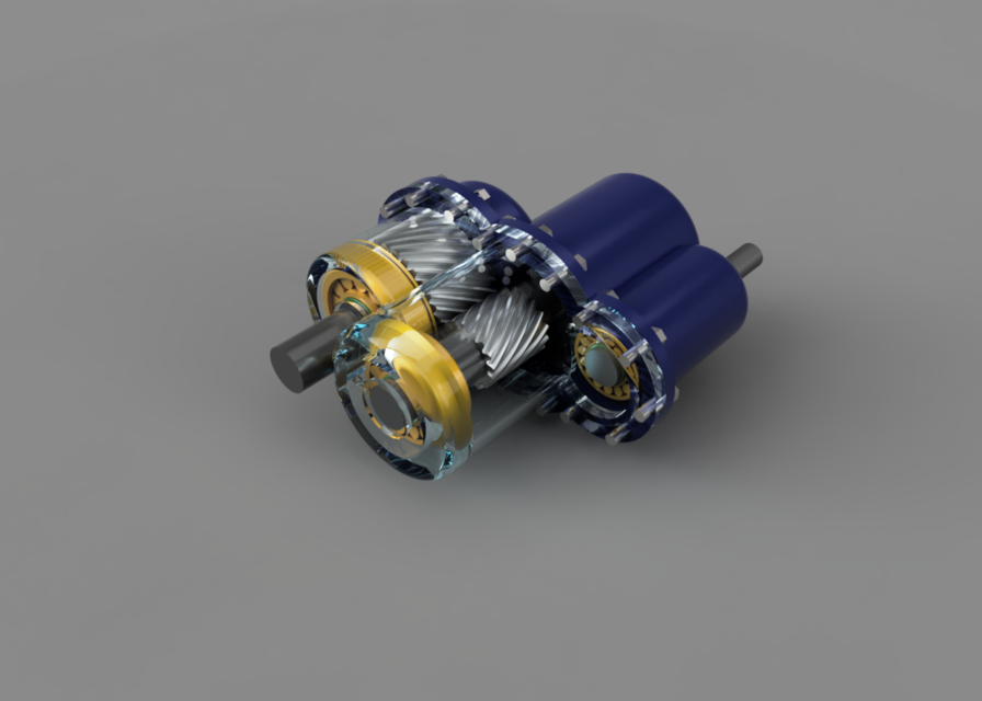 Gear Box for VW Egolf Electric car 3D CAD Model Library GrabCAD