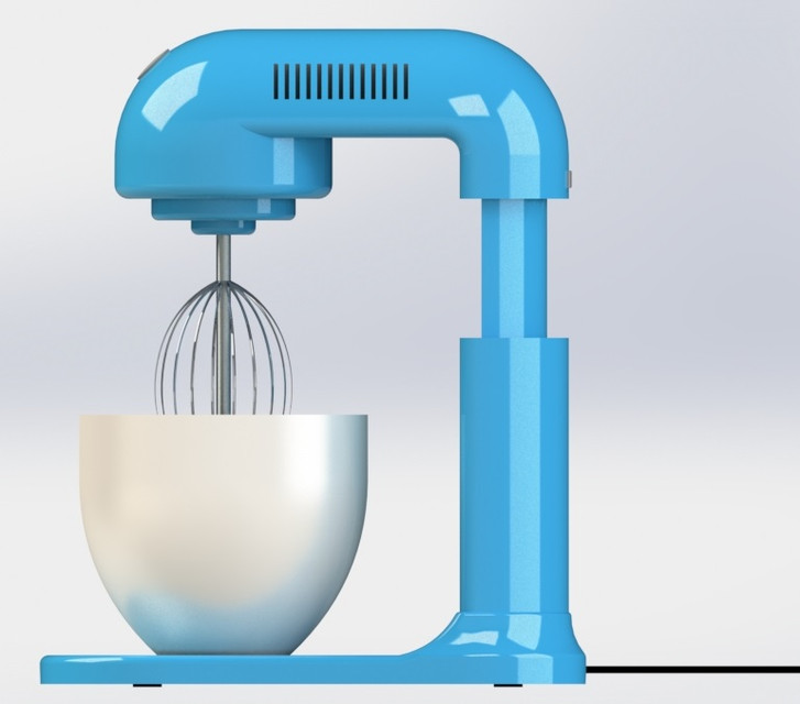 Kitchen mixer 3D CAD Model Library GrabCAD