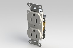 Industrial-Grade NEMA 5-15 Duplex Receptacle