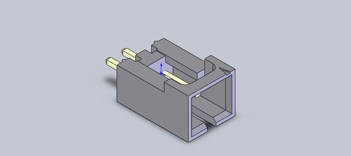 Molex connector - male - SOLIDWORKS - 3D CAD model - GrabCAD