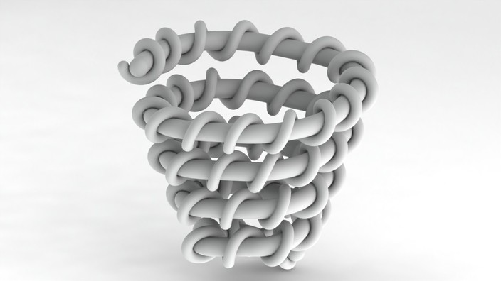Helical Oval Axis Tapered/Trajectory Spring