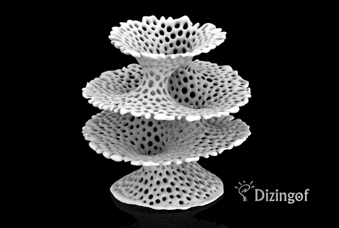 Costa Splash Vase - Math Art by @Dizingof
