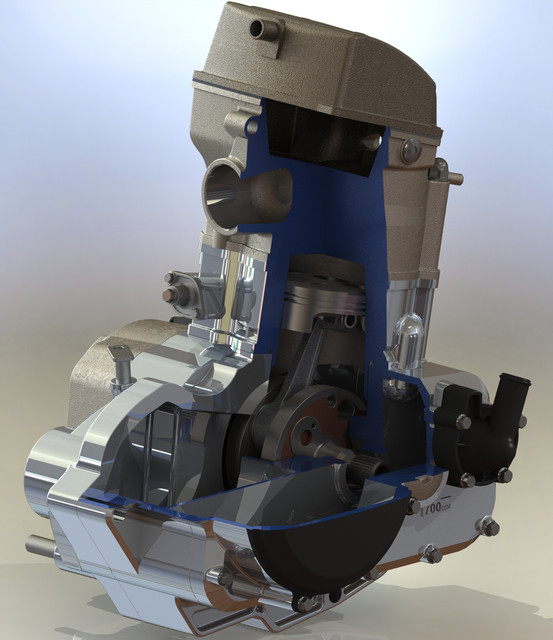 Honda Engine (Motor Honda)  3D CAD Model Library  GrabCAD