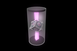 Companion cube , in holder 