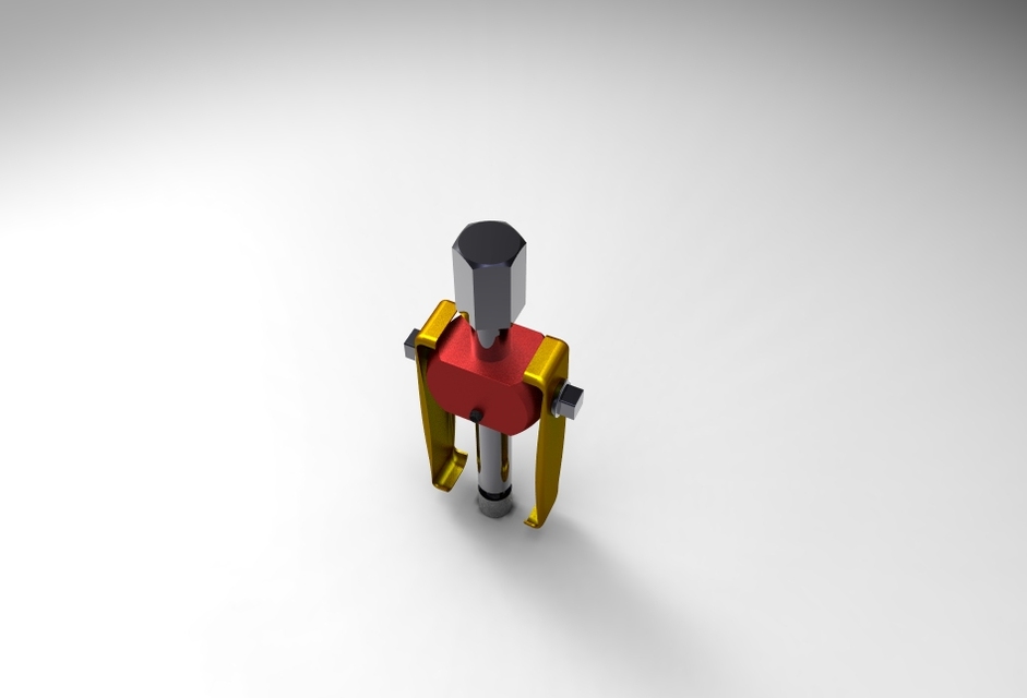 bearing puller 2 3D CAD Model Library GrabCAD