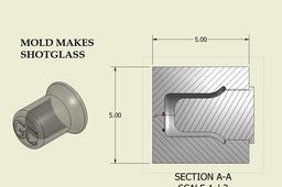  ICE SHOTGLASS MOLD