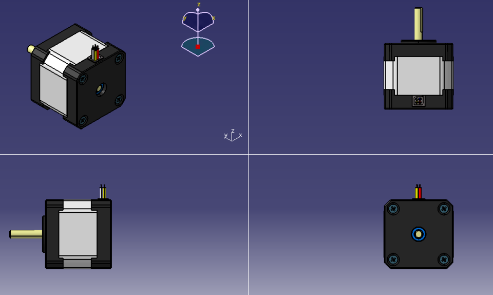 Nema 17 40x40mm 3D CAD Model Library GrabCAD