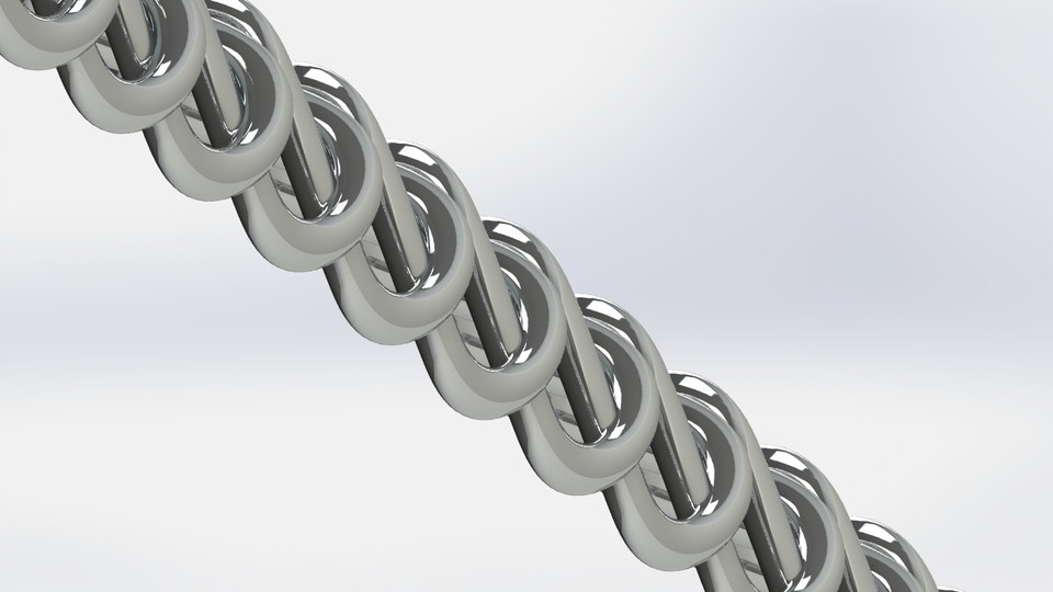 Chain 3D CAD Model Library GrabCAD