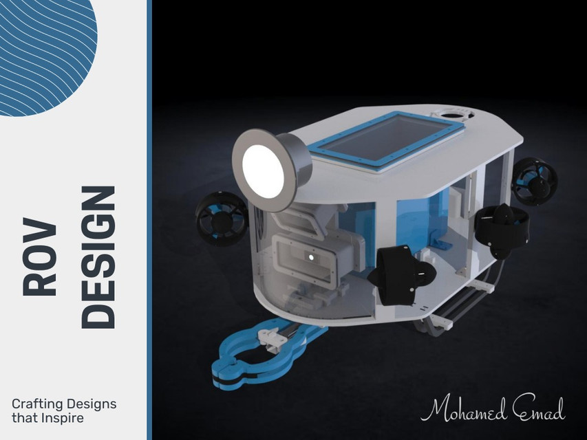 ROV'23 (Remotely Operated underwater Vehicle) 3D CAD Model Library GrabCAD