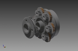 Cotal electromagnetic planetary gearbox