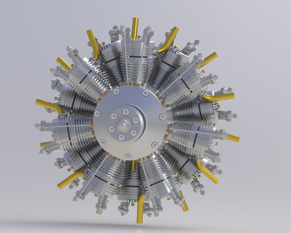 Internals of a 14 Cyl. radial engine.