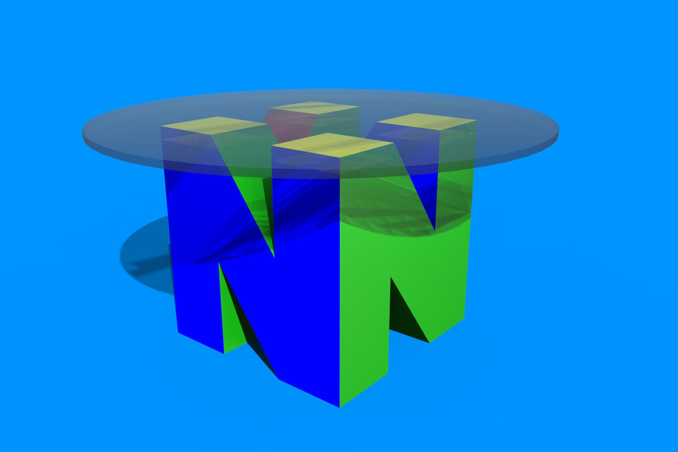 Nintendo 64 coffee table concept 3D CAD Model Library GrabCAD