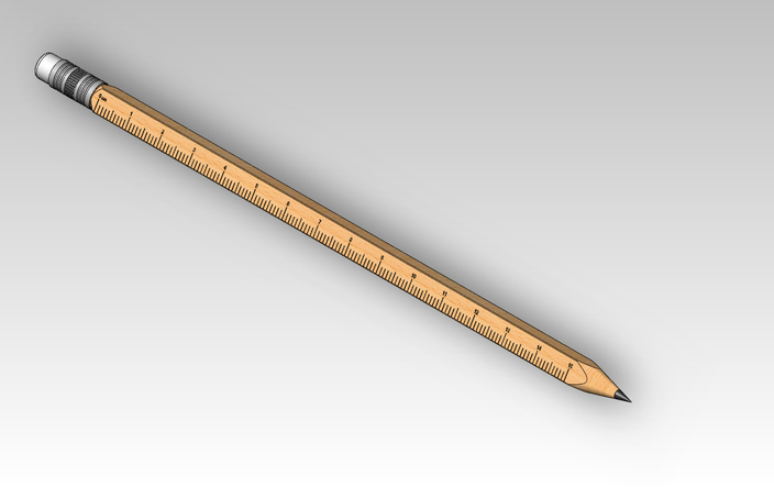 pencil square /triangle / hex ruler