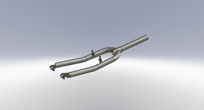 Bicycle fork for 26" wheel