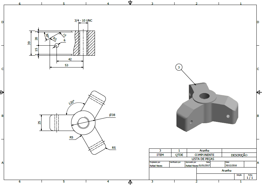 Bearing Puller Extrator 3D CAD Model Library GrabCAD