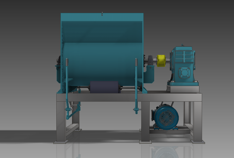 Horizontal mixer Rev. 1 3D CAD Model Library GrabCAD