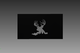 Deer silhouette plasma cut from 1/8" plate