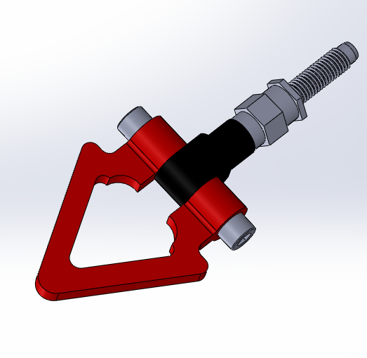 Towing hook 3D CAD Model Library GrabCAD