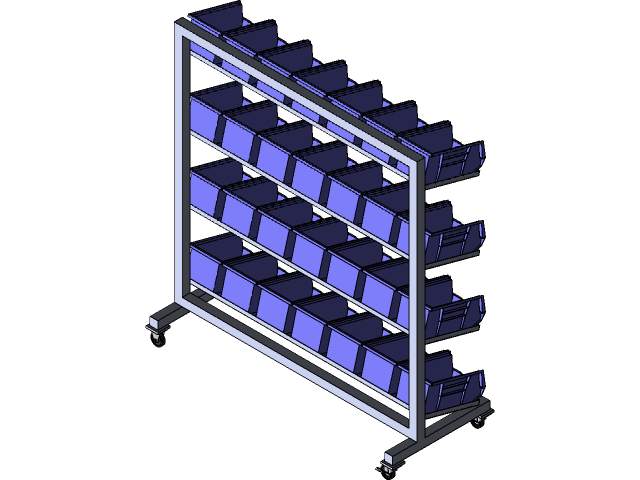 Parts Rack | 3D CAD Model Library | GrabCAD