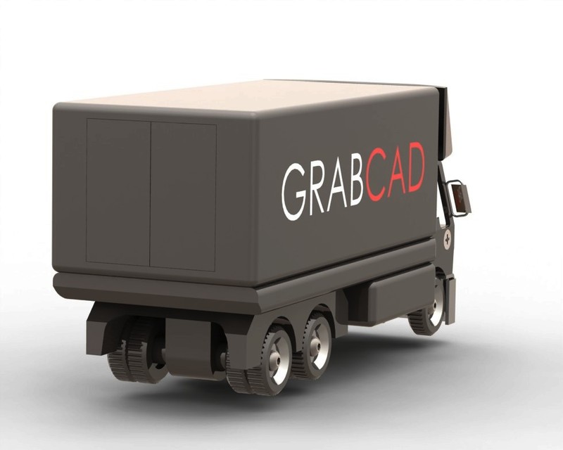 TruckV2 3D CAD Model Library GrabCAD