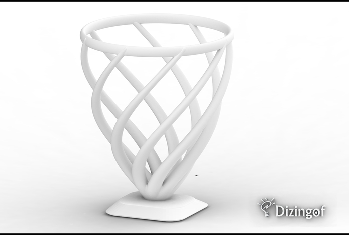 Fire Vase - Math Art by @Dizingof