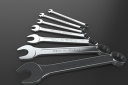 Set of combination spanner whenches - parametric