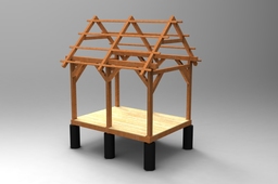 Woodshop from salvaged timbers