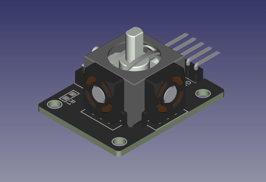 Ky 023 joystick module 3d cad model library grabcad 42 off