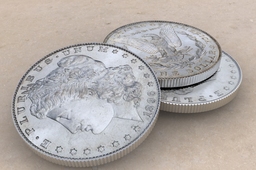 Stack of Morgan Dollars