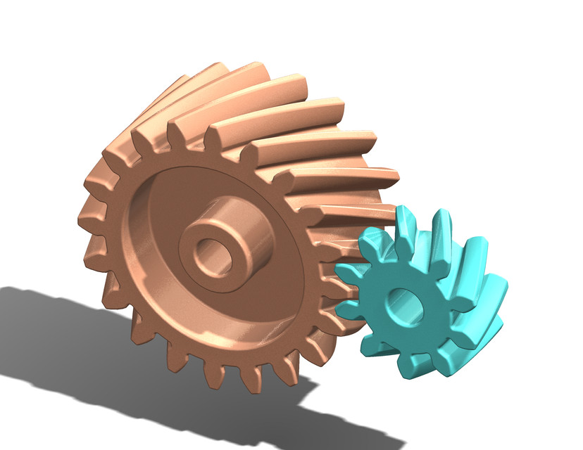 involute helical gear 3D CAD Model Library GrabCAD