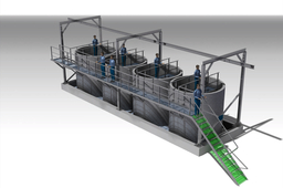 Service Frame for cleaning ramps