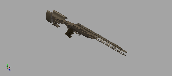 Folding Aluminum Stock - Short Action